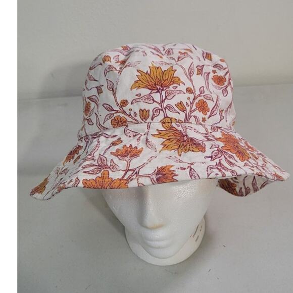 Universal Thread Bucket Hat Boho Floral Print Cottage Core Beach Hat NWOT OS - Picture 2 of 8